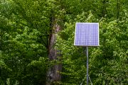Do rašeliniště uprostřed pralesa umístili vědci fotovoltaické panely.
